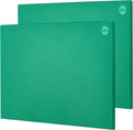 CURTA 2-Pack Cutting Boards for Kitchen, 24" x 18" x 0.5" White & Green Color Coded Plastic Chopping Board with Anti Slip Surface Dishwasher Safe