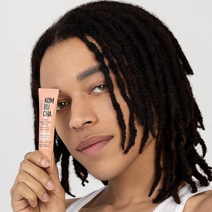 Avatara - Kombucha The Wake-Up Call Eye Cream, Eye Cream for Dark Circles and Puffiness, Under Eye Cream with Caffeine, Vitamin C, and Tumeric, Caffeine Eye Cream for All Skin Types, 0.05 Fl. Oz.-BrightBean Baby