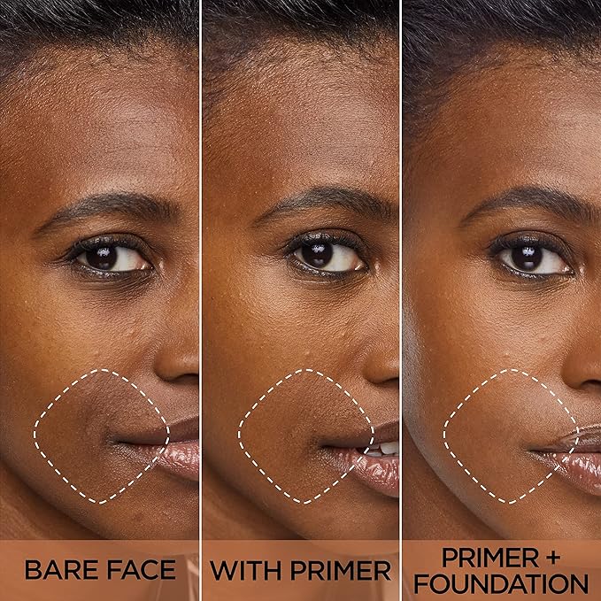 L'Oreal Paris Prime Lab Up to 24H Dullness Reducer, Face Primer Infused with Niacinamide to Reduce Face Dullness and Extend Makeup Wear, 1.01 Fl Oz-BrightBean Baby