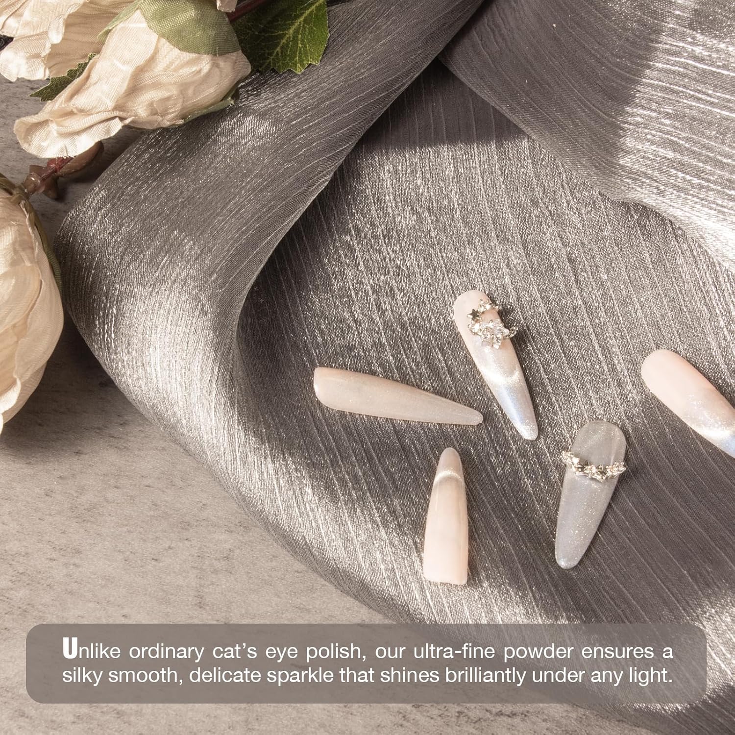 Cat Eye Gel Nail Polish with Magnet Stick, 15ml Magnetic Gel, Create Stunning Cat Eye Effects for DIY Manicures, Long-Lasting, Salon-Quality Finish, Lunar Bond-BrightBean Baby