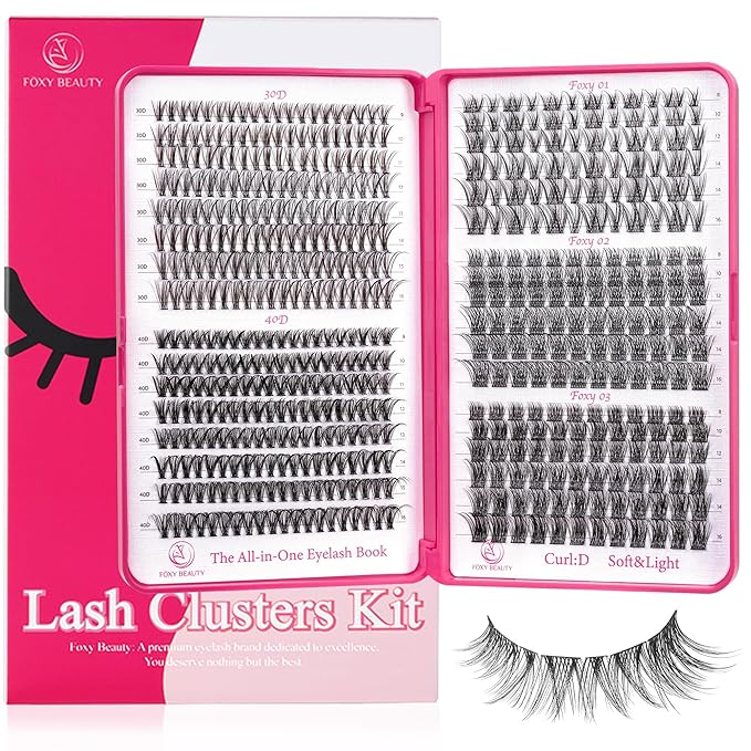 Lash Clusters Wispy - Lash Clusters,30D 40D Lash Clusters For Natural Look WideSpan 8-16MM Eyelash Clusters D Curl Lash Clusters For DIY Lashes At Home-BrightBean Baby