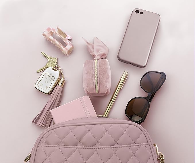 Pinch Provisions Velvet Minimergency Kit, for Her, Includes 17 Must-Have Emergency Essential Items, Compact, Multi-Functional Pouch, Gift for Parties and Birthdays-BrightBean Baby