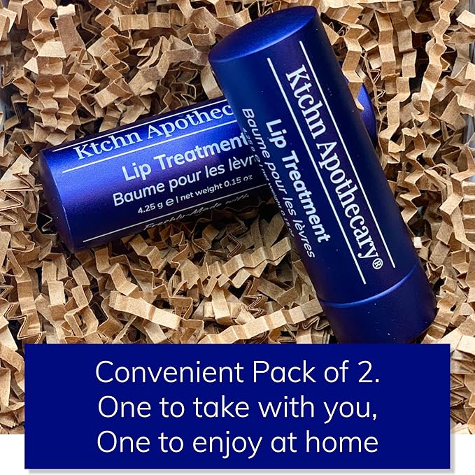 100% Natural Ultra-Hydrating Lip Balm & Conditioner-in-1 | Hydrate & Soften Dry/Chapped Lips | Silky Smooth, Never Waxy | Men & Women | Pack of 2-BrightBean Baby