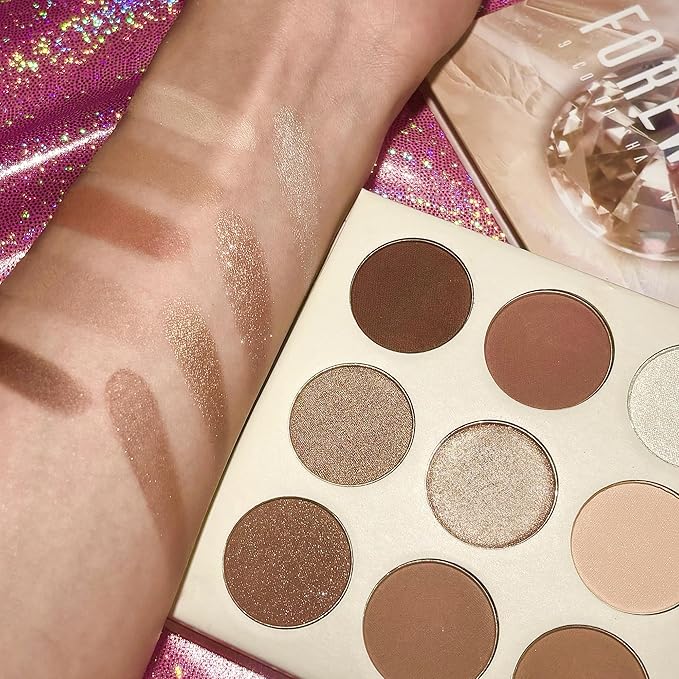 docolor Neutral Eyeshadow Palette 9 Colors Nude Brown Eyeshadow Palette Eye Shadow Palette Makeup Palettes with Velvety and Silky Finishes Highly Pigmented Mattes Shimmers Glitter Eye Makeup Palettes-BrightBean Baby