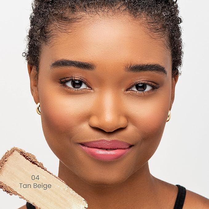 True + Luscious Sheer Halo Complexion Powder – Natural Matte Finish Foundation, Sheer to Medium Coverage – Clean, Vegan and Cruelty Free Powder Foundation – 0.32 oz-BrightBean Baby