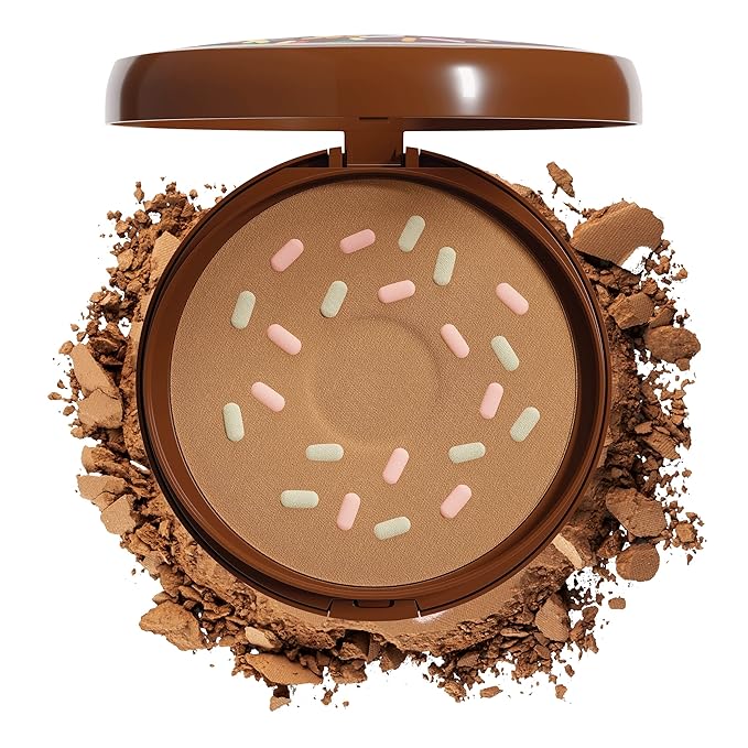 Physicians Formula Murumuru Butter Cheat Day Donut Bronzer, Lightweight, Cruelty-Free, For Sensitive Skin, Dark Shimmer Cream Bronzer, 0.38Oz, Sprinkles-BrightBean Baby