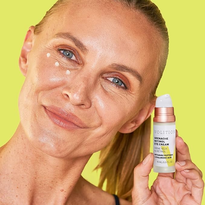 Volition Beauty Grenache Retinol Eye Cream - with Niacinamide & Peptides to Help Improve Look of Crows Feet & Wrinkles (15 ml / 0.5 fl oz)-BrightBean Baby