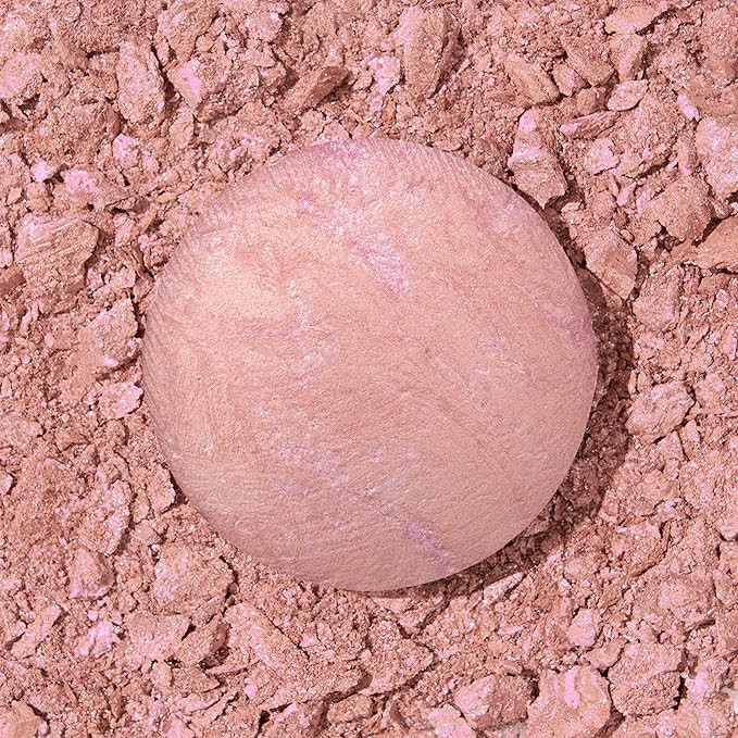 LAURA GELLER NEW YORK Baked Blush-n-Brighten Baked to Go - Ethereal Rose - Travel Size Blush-BrightBean Baby