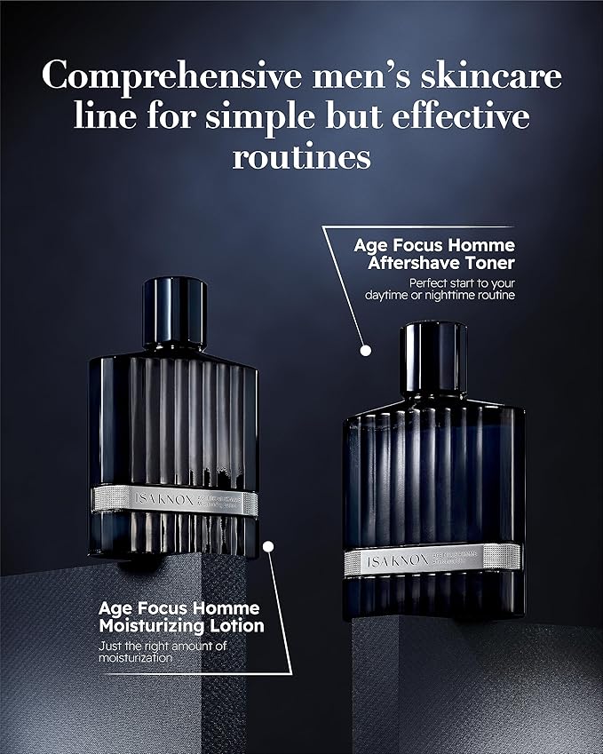 ISA KNOX Age Focus Homme (Premium Skincare Gift Set, 12.2fl oz) - Even Skin Tone & Wrinkle Care. Toner and Lightweight Moisturizer Set , Niacinamide, Adenosine | Korean Skincare,-BrightBean Baby