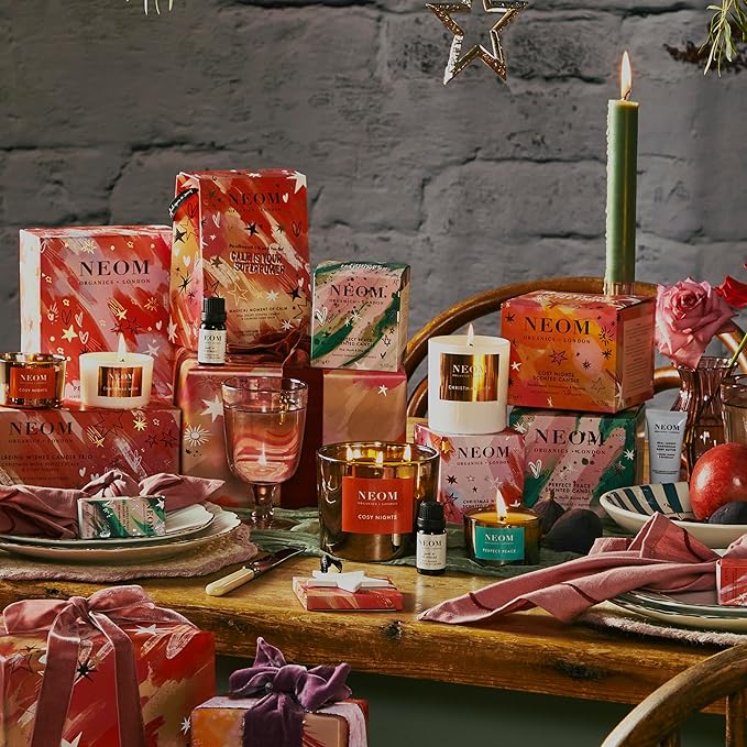 Neom- Magical Moment of Calm Gift Set | Real Luxury Travel Candle & Calming Hand Balm, 30ml | Scent to De Stress | Christmas Gift-BrightBean Baby