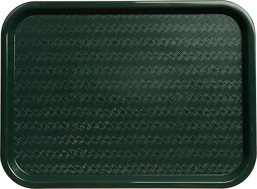 Carlisle FoodService Products CT121608 Café Standard Cafeteria / Fast Food Tray, 12" x 16", Forest Green