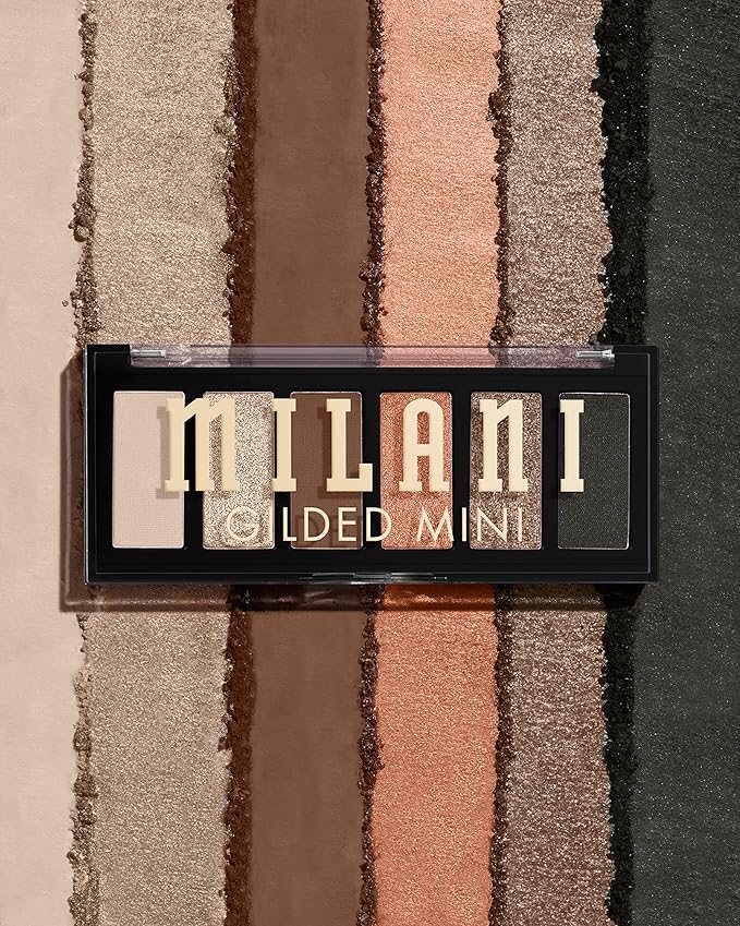 Milani Gilded Mini Eyeshadow Palette with 6 Matte & Shimmer Hues - Call Me Old-Fashioned-BrightBean Baby