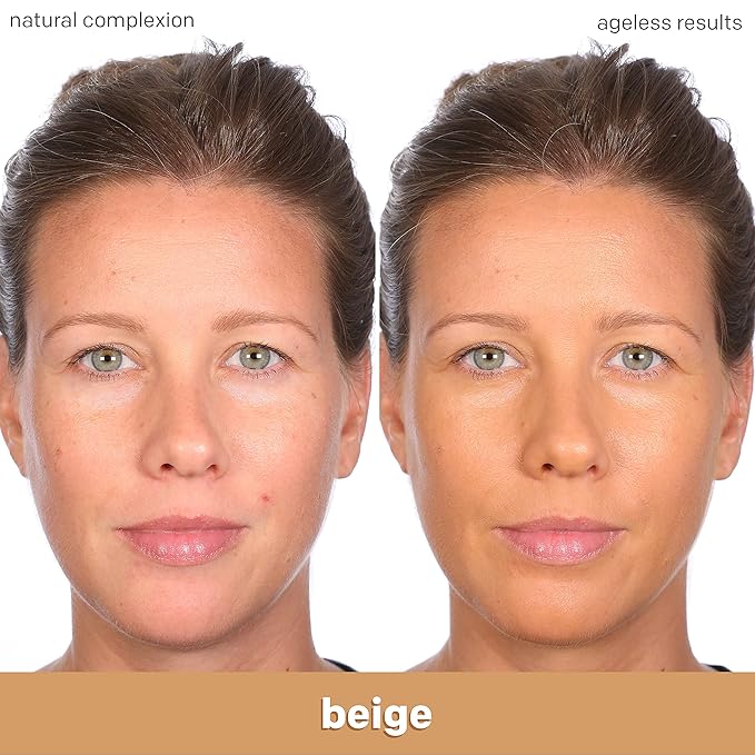 Almay Anti-Aging Foundation, Smart Shade Face Makeup with Hyaluronic Acid, Niacinamide, Vitamin C & E, Hypoallergenic, -Fragrance Free, 400 Beige, 1 Fl Oz (Pack of 1)-BrightBean Baby