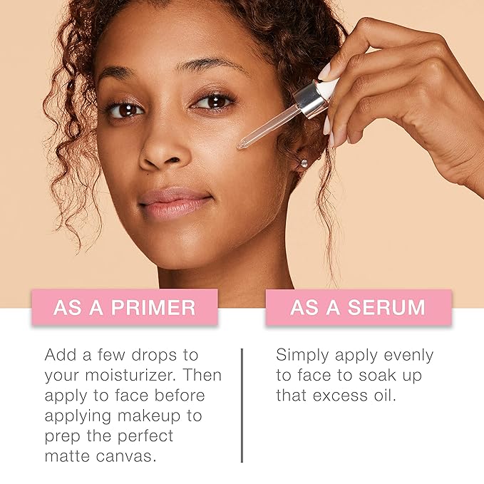 Neutrogena Shine Control Matte Booster Face Primer & Serum, Skin-Mattifying Serum-to-Primer with Rice Protein, Absorbs Excess Oil & Keeps Skin Shine Free, 1.0 fl. oz-BrightBean Baby