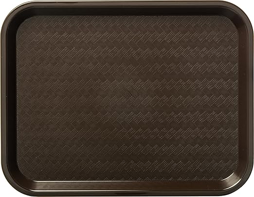 Carlisle FoodService Products CT121669 Café Standard Cafeteria / Fast Food Tray, 12" x 16", Chocolate