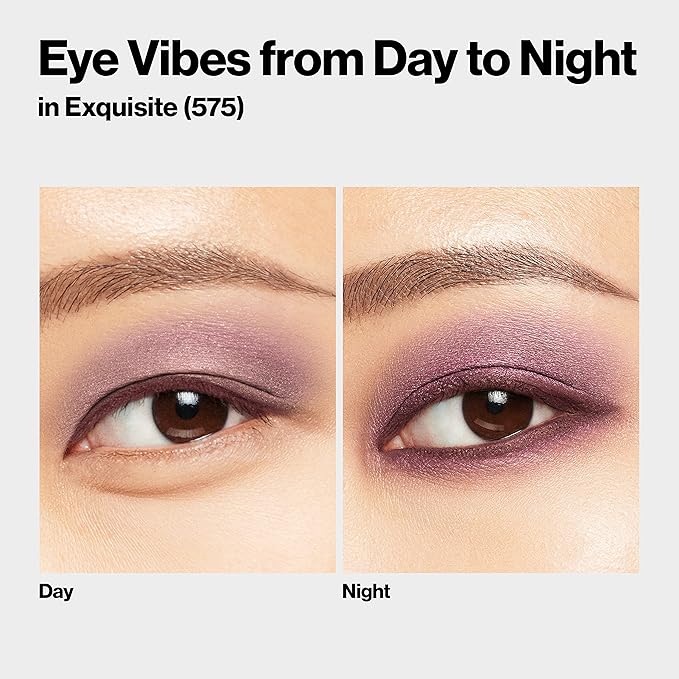 REVLON ColorStay Day to Night Eyeshadow Quad, Longwear Shadow Palette with Transitional Shades and Buttery Soft Feel, Crease & Smudge Proof, 575 Exquisite, 0.16 oz