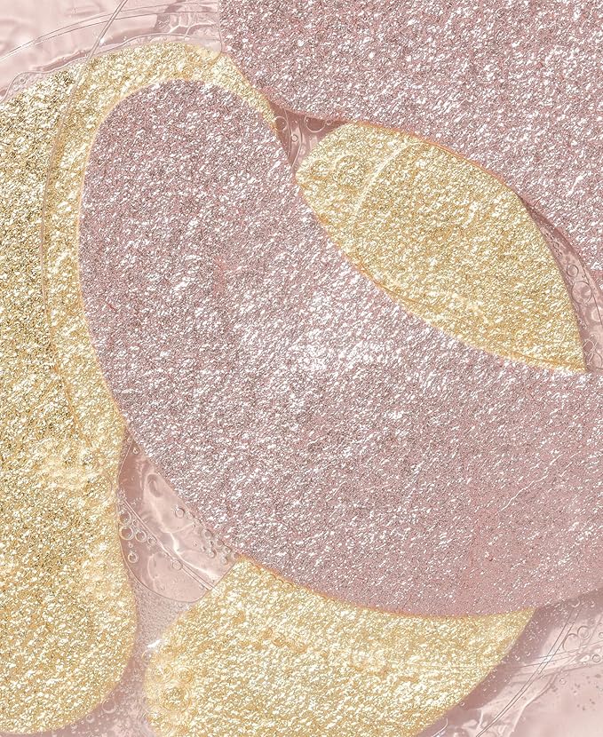 Wander Beauty Baggage Claim - Rose Gold & Gold Foil Under Eye Patches For Dark Circles and Puffiness - Under Eye Mask Depuffs & Firms - Brightening Eye Mask for Under Eye Bags (2 Pack)-BrightBean Baby