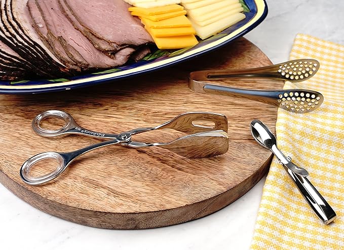 RSVP Endurance Small Stainless Steel Serving Tongs