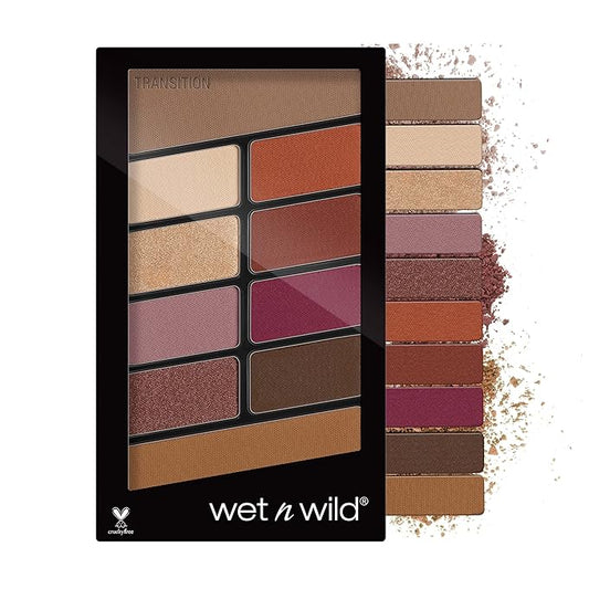 wet n wild Color Icon Eyeshadow 10 Pan Palette, Rose in the Air, 0.3 Ounce-BrightBean Baby