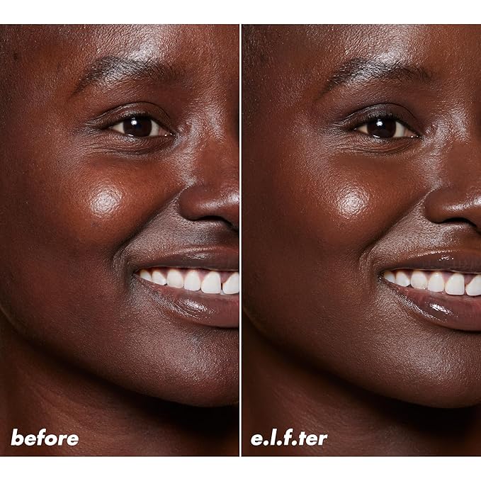 e.l.f. Halo Glow Skin Tint SPF 50, Tinted Moisturizer For Light, Buildable Coverage, Creates A Natural Glow, Vegan & Cruelty-Free, 17 Rich Warm-BrightBean Baby