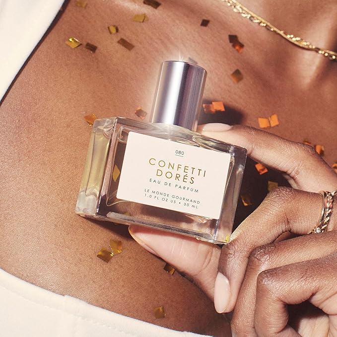 Le Monde Gourmand Confetti Dorés Eau de Parfum- 1 fl oz (30ml) - Birthday Cake, Vanilla, Rose Perfume Notes-BrightBean Baby