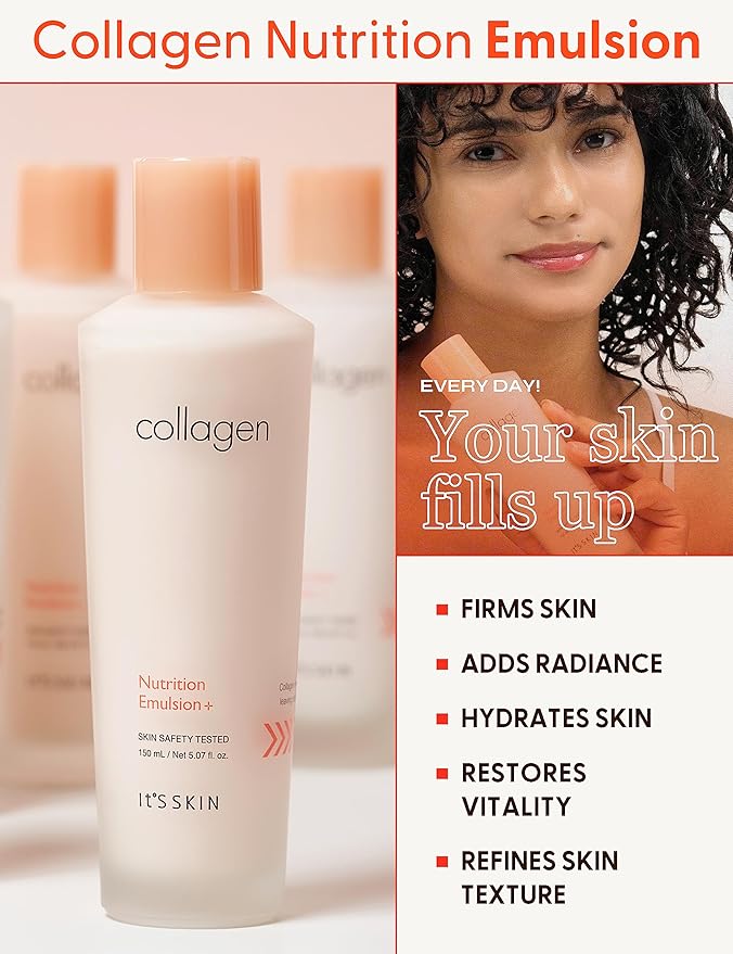 It'S SKIN Collagen Nutrition Emulsion - Marine Collagen Volume & Firming Facial Lotion, Intense Revitalizing & Elasticity for Rough and Aging Skin, 5.07 fl.oz.-BrightBean Baby