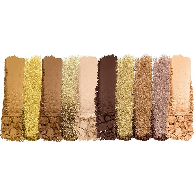 wet n wild Color Icon 10-Pan Eyeshadow Makeup Palette, Yellow Call Me Sunshine, Long Lasting, Shimmer, Metallic, Glittery, Matte, Rich Smooth Pigment, Cruelty Free-BrightBean Baby