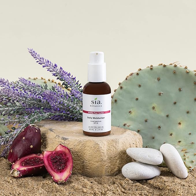 Prickly Pear Daily Facial Moisturizer - SPF 30 (59ml/2oz Pump Bottle) | Face Sunscreen w/Prickly Pear, Sweet Orange, Lavender | Natural, Clean, Botanical Skincare for Women-BrightBean Baby
