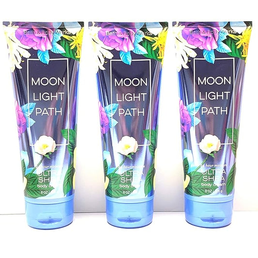 Bath & Body Works Moonlight Path Ultra Shea Body Cream Pack of 3-BrightBean Baby