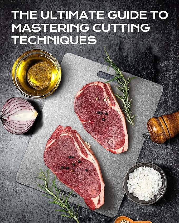 Titanium Cutting Board, Food Grade 100% Pure Titanium Cutting Boards for Kitchen, Non-Toxic Double-Sided Chopping Board, Dishwasher Safe, Easy to Clean – 12 x 9 Inch