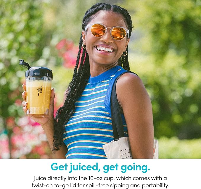 Magic Bullet Mini Juicer with Cup, Black and Silver