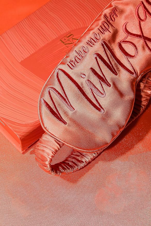 ESNA HOME Luxury Silk Sleep Mask | 22-Momme Mulberry Silk | Ultra Comfort | Deeper Relaxation | Present-Ready Packaging | Luxury Christmas for Her (Wake Me Up for Mimosas)-BrightBean Baby