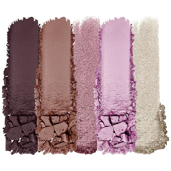 wet n wild Color Icon Eyeshadow Makeup 5 Pan Palette, Matte, Shimmer, Metallic, Long Wearing, Rich Buttery Pigment, Cruelty Free - Petalette-BrightBean Baby