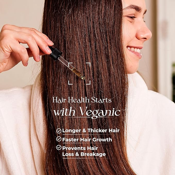 Natural Hair Growth Oil for Women infused with 10 Premium Botanic Oils plus Organic Rosemary Oil for Hair Growth | Salon-Grade Volumizing & Nourishment | Non-GMO Verified | 30-Day Supply-BrightBean Baby