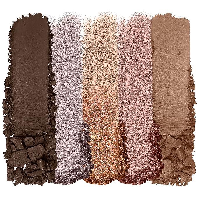 wet n wild Color Icon Eyeshadow Makeup 5 Pan Palette, Matte, Shimmer, Metallic, Long Wearing, Rich Buttery Pigment, Cruelty Free - Camo-flaunt-BrightBean Baby