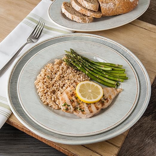 CFS 6400418 Grove Melamine Charger, 12.5", Smoke