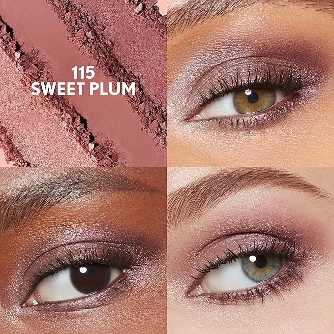 COVERGIRL Eye Enhancer, Sweet Plum, Eyeshadow Trio, Easy to Wear, Clean & Vegan, Talc-Free, Matte & Shimmer Finishes, Smudge-Proof, 0.14oz-BrightBean Baby