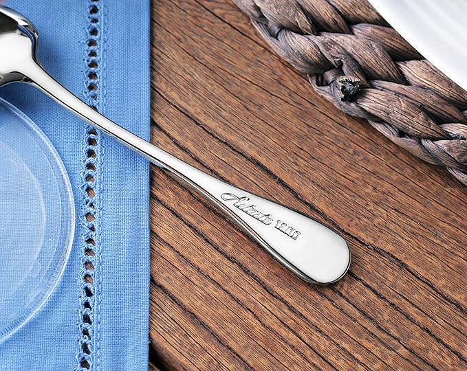 Artaste Rain 18/10 Stainless Steel (Silver (Set of 6), Espresso Spoon (4.85-Inch))